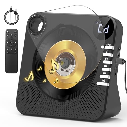 Greadio CD Player Tragbar mit Bluetooth 5.1, Kinder CD Spieler