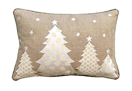 Buy V Living Christmas Tree Cushion Indian Brocade Applique