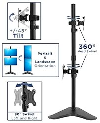 Mount-It! Vertical Dual Monitor Stand, Free