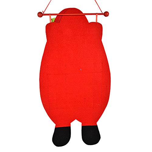 2019 Calendar,Christmas Old Man Snow Man Deer Calendar Advent Countdown Calendar (Red)