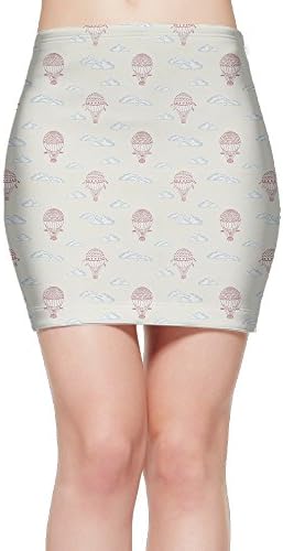 LeYue Women's Short Slim Fit Skirt Sexy Skirt Hot Air Balloon Mini Bodycon Skirt