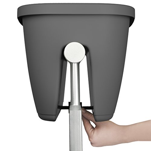 POETIC/EMSA - Geländertopf für den Außenbereich - Pflanzgefäss für Balkongeländer - Mit Wasserreservoir - Farbe Granit… – Bild 4