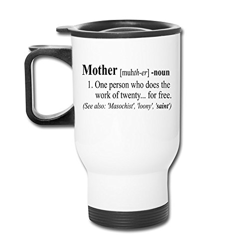 The Meaning Of The Mother Aluminum White Travel Mug, 12 Ounces