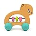 Bimi Boo Baby Rattles and Teethers - Wooden Baby Toys - Tummy Time Toys - Infant Toys, Dog (Natural Beech Wood, Water-Based Paint)