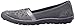 Skechers Women's Earth Fest Repurpose Flat,Charcoal Mesh/Suede/Lavender Trim,8.5 M US