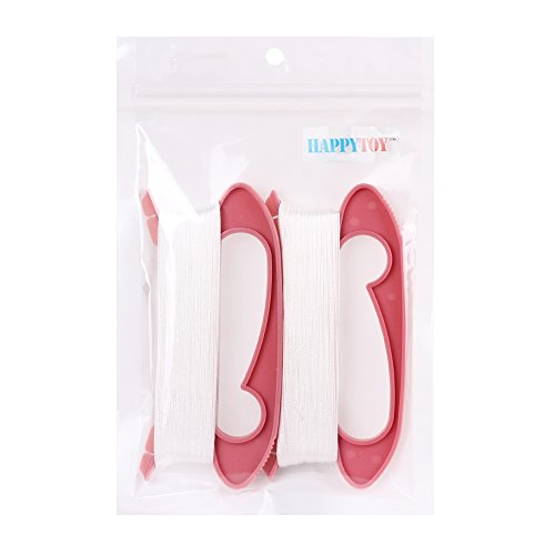 HAPPYTOY Kite Handle with Line String - 300ft Durable String - 2 Pack - Pink