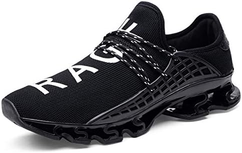 New Men Shoes 2018 Human Race Unisex Lace-up Sneakers Men Sport Breathable Mesh Letter Shoes Size 37-48 Sneakers for Men XX-005 Black 6.5