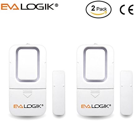 Wireless Window Door Alarm- Generic Wireless Home Security Magnetic Alarm Sensors, CE listed (2 pack)