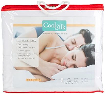 Cool Silk Dust Mite Proof Duvet Comforter (106x96)