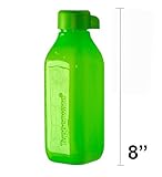 Tupperware ECO Square Water Bottle 16 Oz - Green.