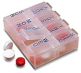 Lewis N. Clark Eight Day Pill Box, Clear