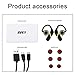 GSPON Bluetooth Headphones, Wireless Earbuds TWS Mini Sport Earphones with Mic IP67 Waterproof HD Stereo Sweatproof in Ear Earbuds for iOS & Android (Black)