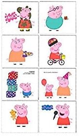Peppa Pig Tattoos Set of 8 Tattoos