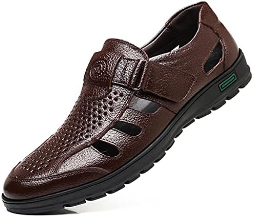 Veslexth Men Business Working Sandals Man Summer Office Breathable