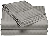 Home Sweet Home Dreams Inc 1200 Thread Count 100% Egyptian Cotton Superior Wrinkle Resistant 4PC Stripe Bed Sheet Set (King