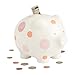 Beginnings by Enesco Big Polka Dot Piggy Bank, 7 inches, Pink