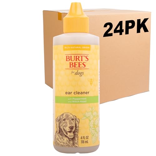 Burt's Bees for Pets Dog Ear Cleaner, Peppermint & Witch Hazel, 4 Oz, 24-Pk at Amazon