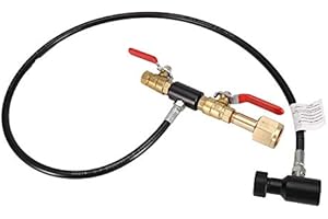 GAROSA CO2 Cylinder Refill Station Filling Charging Adapter Tool Bottle CO2 Tank Accessories for Soda Maker Home Machine,for Indoor Outdoor Household Use (36 inch-G1/2)