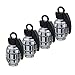 TOMALL Tire Valve Caps Titanium Gray Chrome Grenade Style Aluminum Alloy for Auto Off-Road Bus Rims