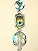 Peacock Feather & Amber Glass Ceiling Fan Pull