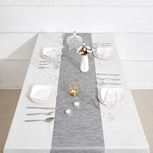 DOLOPL Table Runner Grey Table Runners Outdoor Table Runner 12"×72" Non