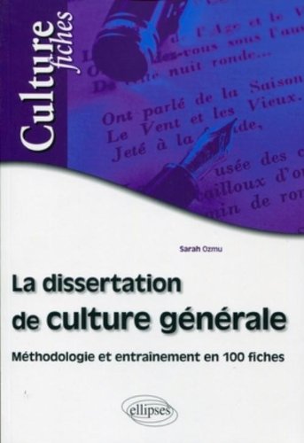La  dissertation de culture générale