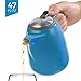 Tealyra - Daze Ceramic Large Teapot Blue - 47-ounce (6-7 cups) - With Stainless Steel Lid Extra-Fine Infuser for Loose Leaf Tea - 1400ml