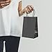 GSSUSA Paper Gift Bags 5.25x3.75x8 50 Pcs, Black Paper Bags with Handles Bulk, Craft Bags for Small Business, Sturdy Kraft Paper Bags, Retail Shopping Bags, Party Favor Bags, Birthday Gift Bags