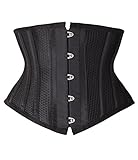 Camellias Women Petite Steel Boned Waist Trainer Corset Short Torso Mesh Body Shaper