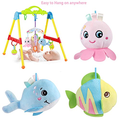 Juguete 1 Colgador Sensorial de Felpa Alto Contraste (White Animals) – Baby Gash