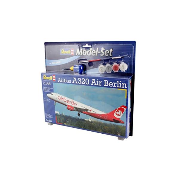Revell Modellbausatz Flugzeug 1:144 - Airbus A320 AirBerlin im Maßstab 1:144, Level 3, originalgetreue Nachbildung mit… – Bild 8