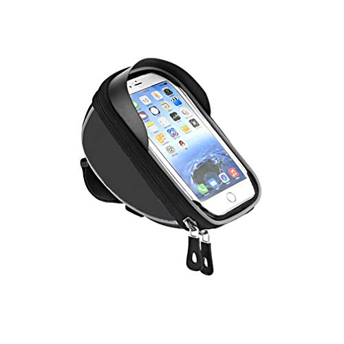 Yeelan Bike Phone Bag Cycling Frame Bags Bicycle Touchscreen Pouch with Waterproof Cover for 6” Smart Phones