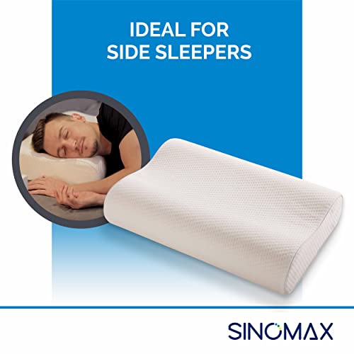 SINOMAX Contour XFoam Cervical Pillow Golden Diamond Neck Pillow for
