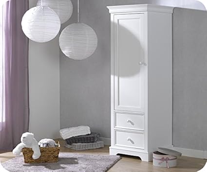 Mobikids Armoire Bebe Mel 1 Porte Blanc Amazon Fr Bebes Puericulture