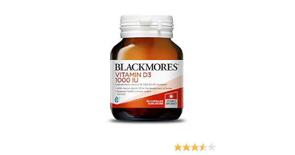 Blackmores Vitamin D3 1000iu 60ct Amazon Sg Health Household Personal Care