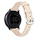 EZCO Leather Bands Compatible with Samsung Galaxy Watch Active/Active 2 / Galaxy Watch 3 41mm / Gear Sport, 20mm Slim Genuine Leather Watch Strap Replacement Wristband for Galaxy Watch 42mm R810