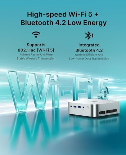 ACEMAGIC Mini Pc Computers Windows 11 Pro, Ryzen R2544 8GB DDR4 RAM 256GB SSD, Triple-Screen 4K Display WiFi 5 BT4.2 RJ45 for Home/Office/Business Mini Desktop