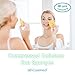 SkinCareMedi Compressed Cellulose Eco Sponges For Face & Neck (60 pcs) / Daily facial cleansing and makeup removal / Natural untreated Cellulose Fiber
