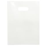 Plastic Shopping Bag with Die Cut Handle 12" x