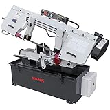 KAKA INDUSTRIAL Horizontal Metal Cutting Bandsaw,10x18 Inch 2HP 220V Single Phase, 4-Speed, Hydraulic Feed, Coolant System,BS-1018B for Steel Aluminum Pipe Structural Fabrication