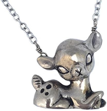 Deer Necklace small sitting deer