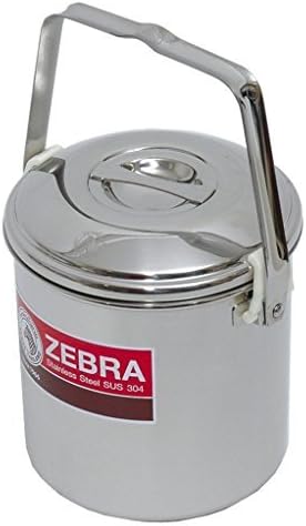 ZEBRA THAILAND Improved 14cm Loop Handle Pot with Stainless Steel Clips, Silver by ZEBRA THAILAND