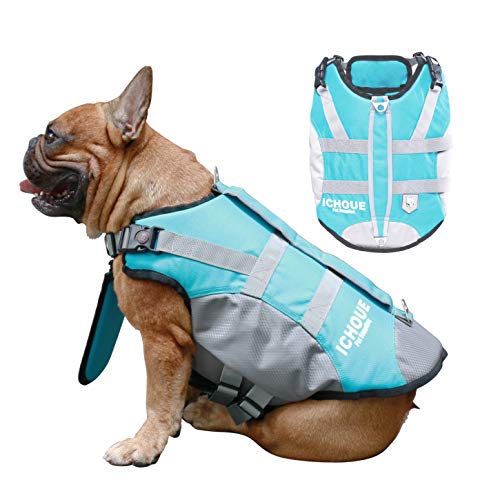 iChoue Dog Life Jackets Saver Swimming Vest Floating Plate