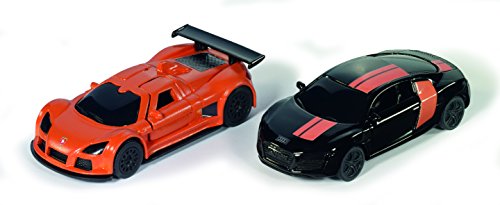 siku 6310, Sportwagen Set, Spezialedition, 1:50, Metall/Kunststoff, Orange/Schwarz