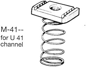 Oglaend M12 Long Spring Nut for Channels T316 Stainless Steel (As Unistrut) Pack Size : 1