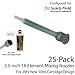 Green EPX Mixing Nozzles 25-Pack-fits 3M 50ml Duo-Pak Adhesive Cartridges (Shorter 16-Element, 3.5in, 1:1 & 2:1 ratios)