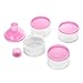 Accmor Formula Dispenser On The Go, 4 Compartments Stackable Formula Container for Travel, Baby Milk Powder Kids Snack Container, BPA Free ﻿