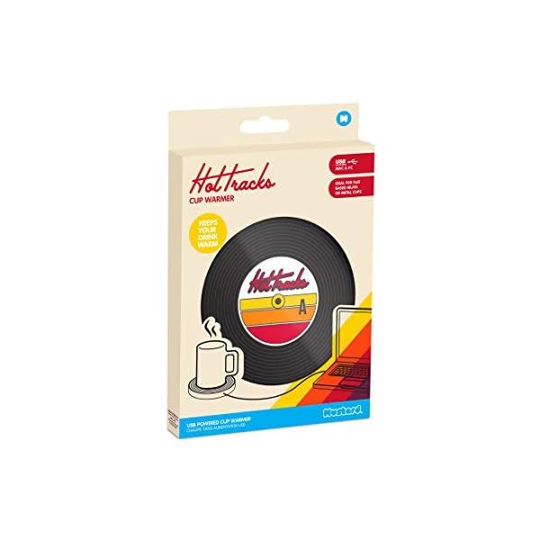 MUSTARD-Hot-Tracks-Cup-Warmers-I-USB-Powered-Cup-Warmer-I-Mug-Warmer-for-Desk-I-OnOff-Switch-I-Coffee-Cup-Warmer-for-Desk-USB-I-Cup-Heater-USB-I-Electric-I-Portable-Cup-Heater-I-Vinyl-Record-Black MUSTARD - Hot-Tracks Cup Warmers I USB Powered Cup Warmer I Mug Warmer for Desk I Coffee Cup Warmer for Desk USB I Cup…