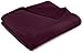 Amazon Brand – Pinzon Velvet Plush Blanket - Throw, Aubergine