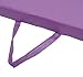 Soozier PU Leather Gymnastics Tumbling/Martial Arts Folding Mat, Purple, 4 x 8' x 2